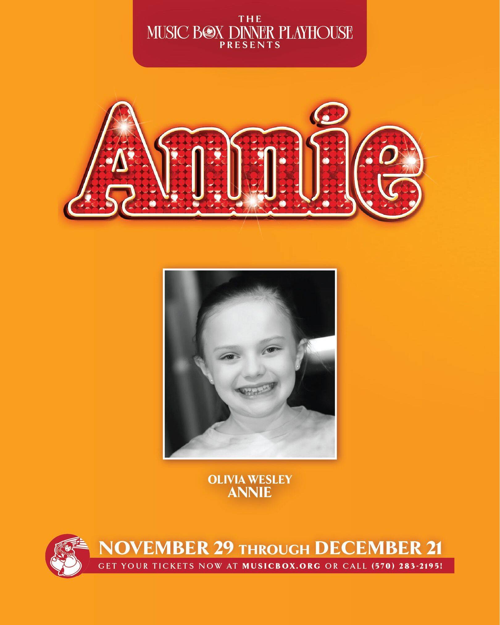Annie | Music Box Dinner Playhouse